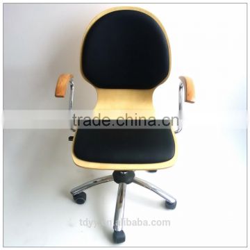 TDC-129 QVB HANGZHOU JIANDE TONGDA FIVE STAR BASE BENTWOOD SWIVEL CHAIR FOR OFFICE OFFCI CHAIR