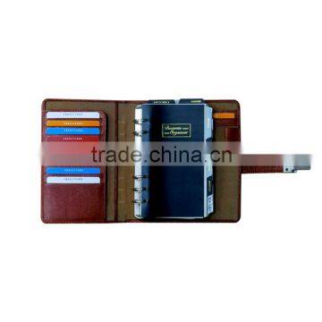Leather Business Organizer for Office With Card Holder Pockets and Pen Holders photo-4