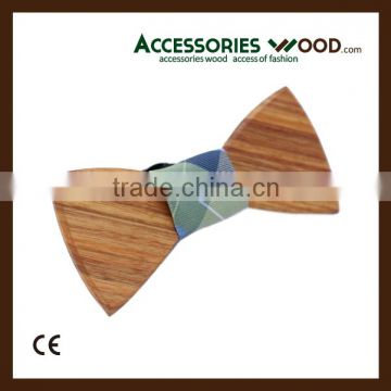 2016 new Handmade Fashionable Natural Wooden bow tie with gift boxes