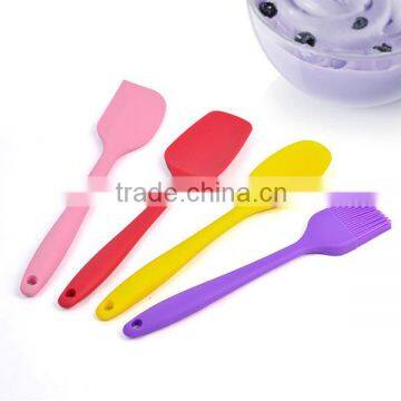 100%Food Grade Kitchen 4-Piece Silicone Spatula/Brush Scraper Of Baking Tools