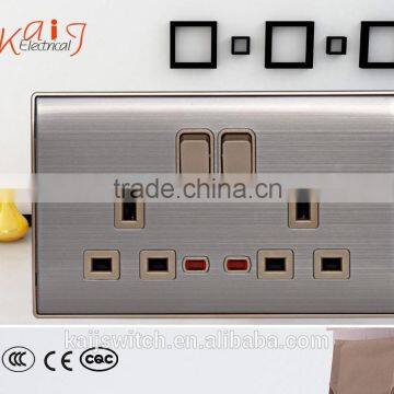 UK 20A Multi-function Double Pole Switched Socket With Light photo-2