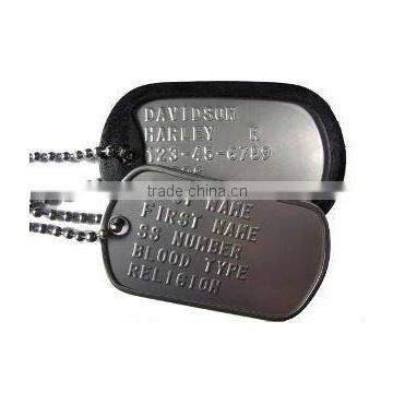 Embossed dog tag, metal dog tag, silicon dog tag