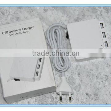 Dual usb ports 5V smart power socket for home,travel and office.