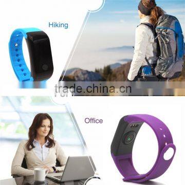 IP67 life waterproof heart rate monitoring usb smart bracelet bluetooth 4.0