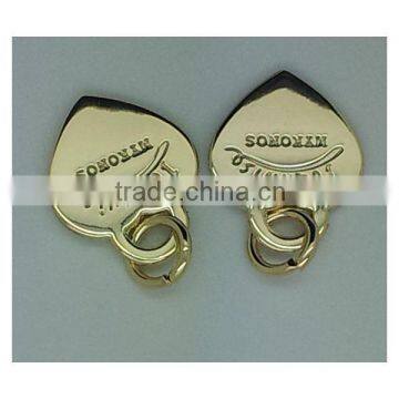 heart shape metal label