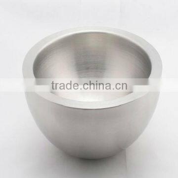 stainless steel double wall salad mixing bowl