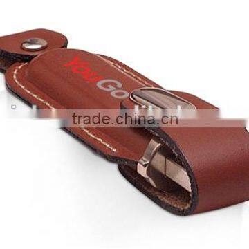 wholesale cheap usb flash drives wholesale, cheap novelty leather flash usb drive, Hot stamping logo leather flash drive usb