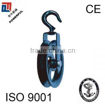 WITH BIG HOOK TURBINE TYPE BLACK PULLEY BLOCK