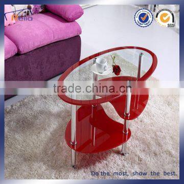 Modern Unique Tempered Glass Coffee Tables/Living Room Tea Table photo-3