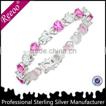 Messing Armbander pure silver and brass bracelets with cz