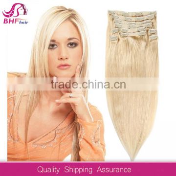 double drawn thick ends 36 inch hair extensions clip in