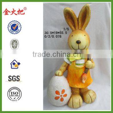 Magnesium oxide Garden rabbit figurine for sale