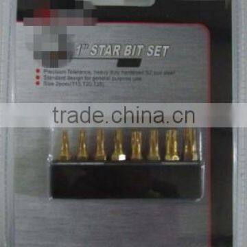 8pcs 1" Star Bit Set