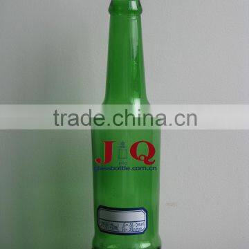 Green Glass Beverage Bottle