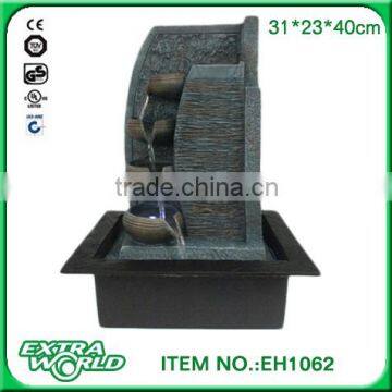 Resin Home Decoration Standing Antique Stone Fountain photo-2