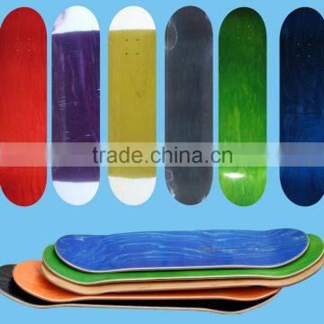 31x7.75" Stained Color Canadian Maple Skateboard Deck