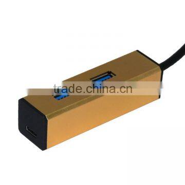 New Arrival! Mini USB 3.1 Type C to 2 Port USB 3.1 HUB Aluminum Case High Speed up to 5Gbps photo-3