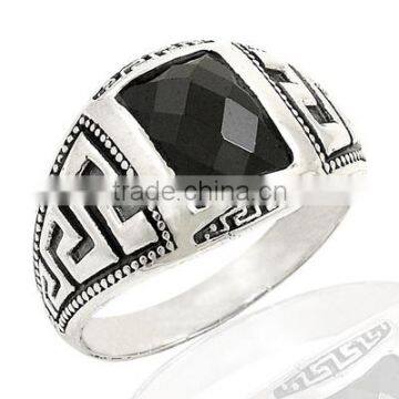 925K Sterling Silver Greek Traditional Men Ring