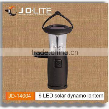 Hand crank Rechargeable camping light with solar camping lamp led outdoor light