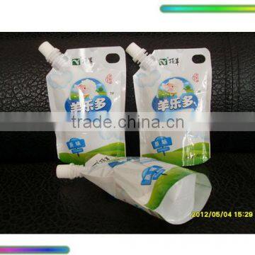 automatic coconut milk stand up pouch filling and capping machine