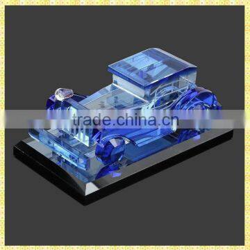 Personalized Blue Crystal Vintage Car Model For Car Accessories Decoration