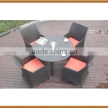 Round Table Rattan Dining Set KD Table