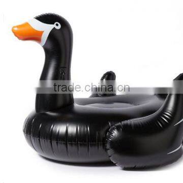 Black Summer Lake Swimming Water Swan For Pool Float Lounge Kid Giant Rideable Inflatable Pool Toys