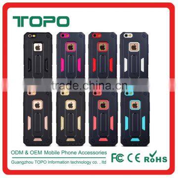 Newest 2 in 1 pc tpu phone cover Shockproof Phone Case Cover plastic Armor phone case for iphone 6 6s plus
