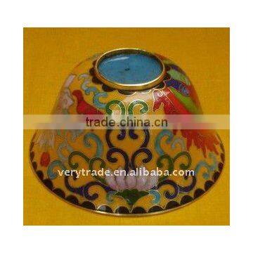 chinese cloisonne enamel bowl