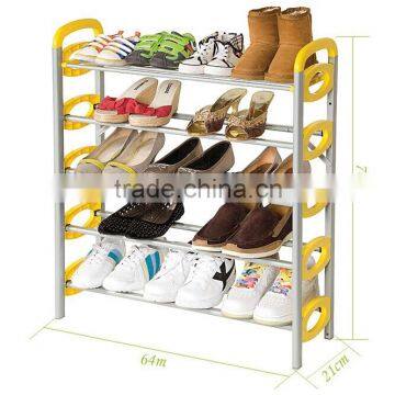 White Resin 20 Pair Shoe Rack