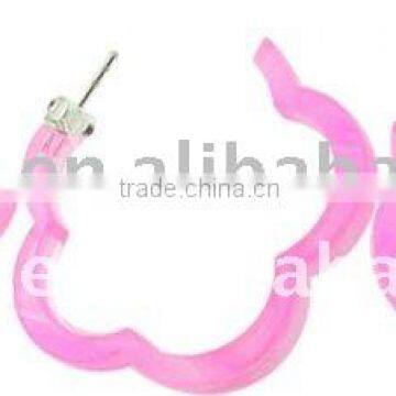 25mm UV React Flower Ear Hoop body jewelry