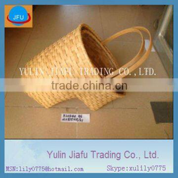 Handmade weaving T shape wood chip baskets