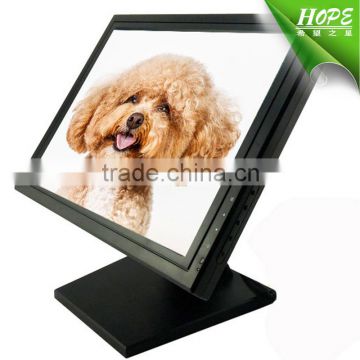 good sale 4:3 dc12v wall mount desktop lcd 15'' touch screen monitor