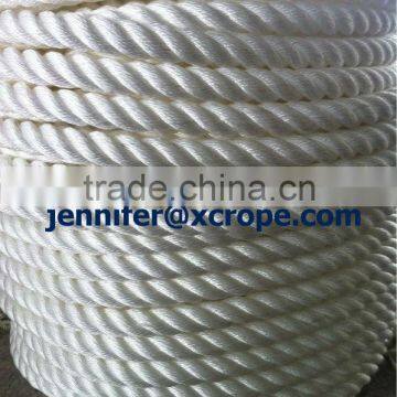 mooring rope/3 strands PP Fiber/polyester/nylon rope dia:30mm