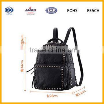 pu leather small bag big capacity backpack leisure backpack