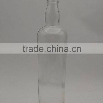 700ml empty glass vodka bottle