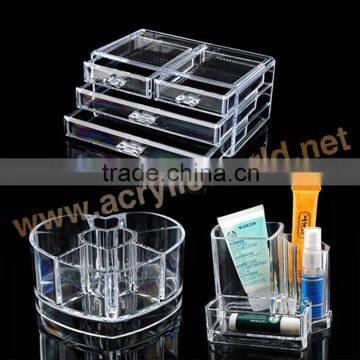 acrylic organizers for makeup/acrylic 5 drawers box/acrylic 6 drawer organizer