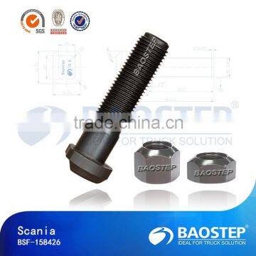OEM:0123250 0123249 scania wheel stud price bolt with nuts