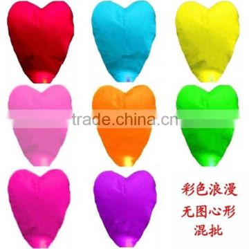 Newest colorful Flying paper wish lantern, biodegradable Chinese sky lantern, flying sky lantern