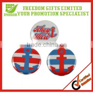 Promotional Long Printed Cheap Tin Badge Button