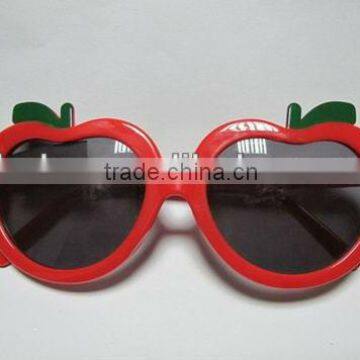 red frame plastic sunglasses