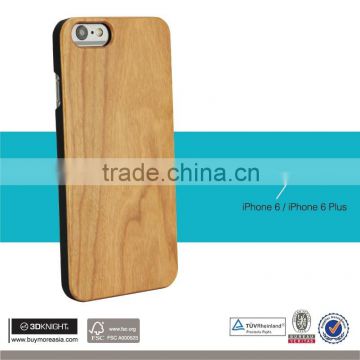 For Wooden Case iPhone6, DIY Blank Hard Back Engraving Optional Wood Bamboo Case Phone Bumper for iPhone 6 6s Plus