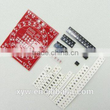 New 2 Sides SMT SMD Electronic Component Welding Practice Board Mini PCB Soldering Skill Training Running Water Light