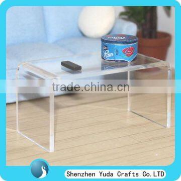 Living Room Clear Coffee Table PMMA Cocktail Table Acrylic Side Table