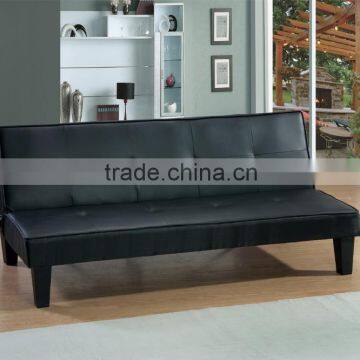 High quality china black leather futon wholesale sofabed