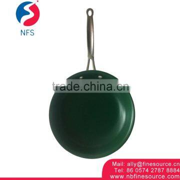 10" Green Hand Cook Non stick Aluminum Frying Pan