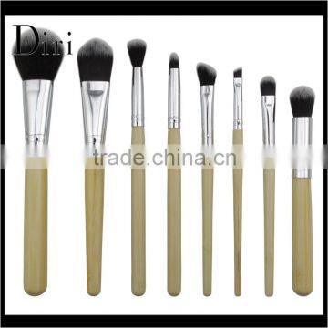 Most popular 8pcs wood handle designer makeup kits