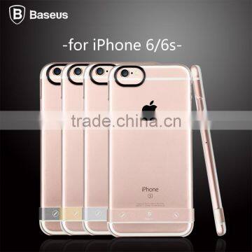 2015 Newest Original Baseus Metal SKY Series Clear PC Back Cover Case For iPhone 6 6S