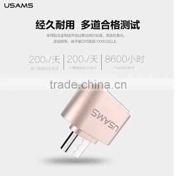 Original USAMS Quick Charging Micro USB to OTG Adapter Sync Data Connector 2.1A photo-4