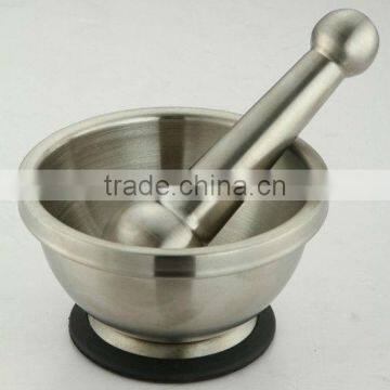 stainless steel mortar with pestle